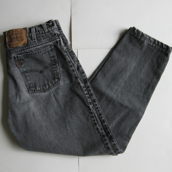 Levi's Other - Vintage 90s Levi 550 Tapered black denim jeans